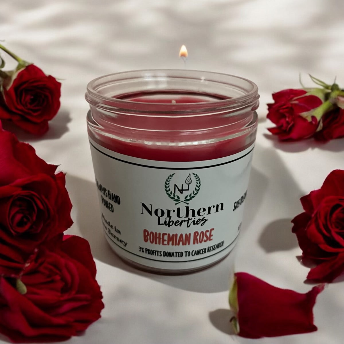 Bohemian Rose Candle